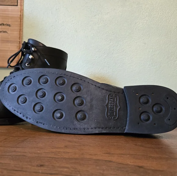 Thursday Boot Co. Captain Boots Mens Size 14 Black Leather Handmade Dress Casual - Picture 7 of 16